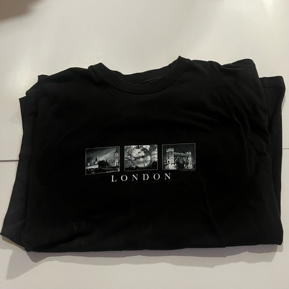 Black London Graphic T-Shirt